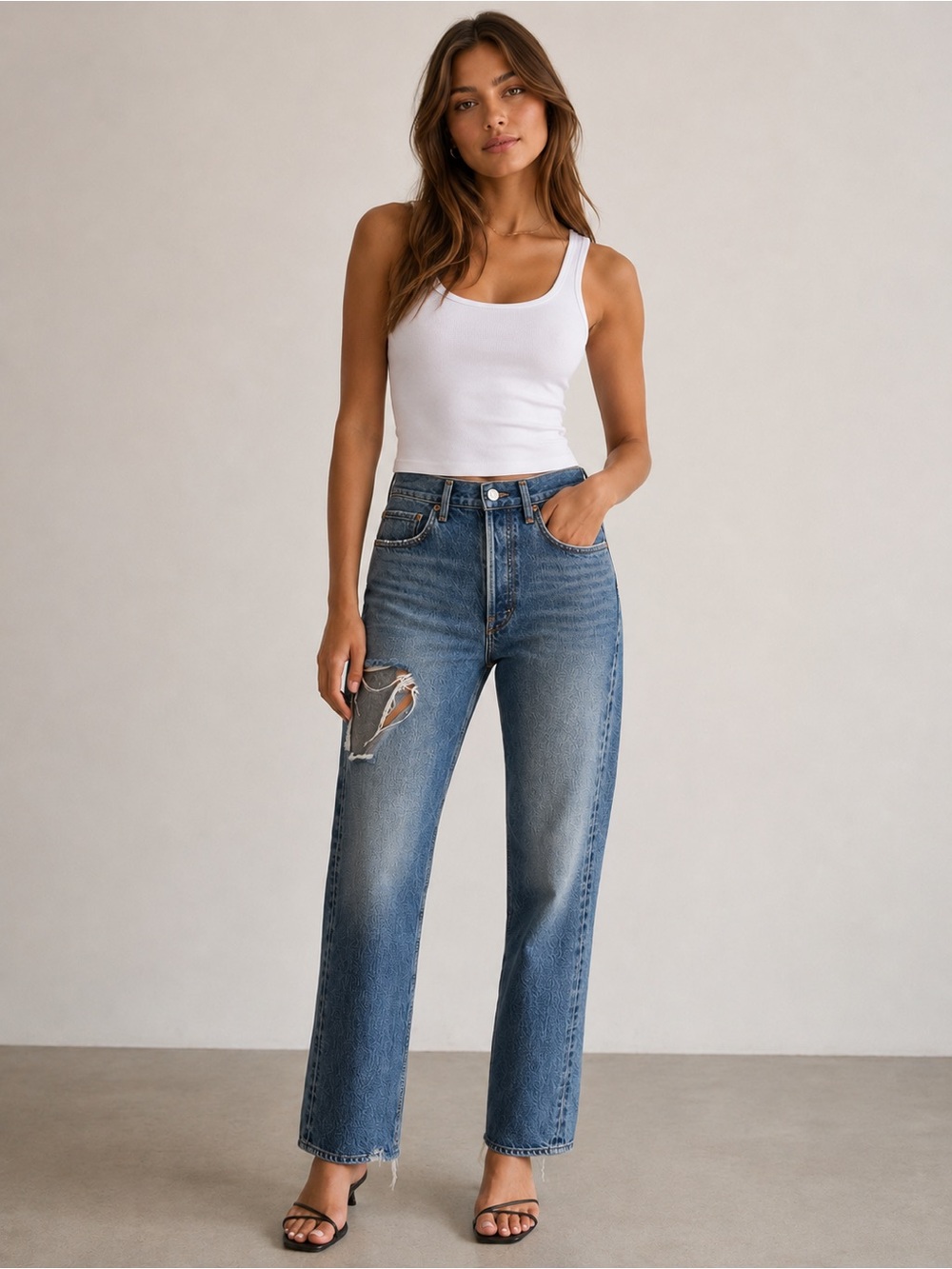 AGOLDE High-Rise Straight Leg Jeans size 28